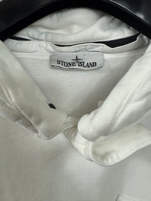 Stone Island White Hoodie