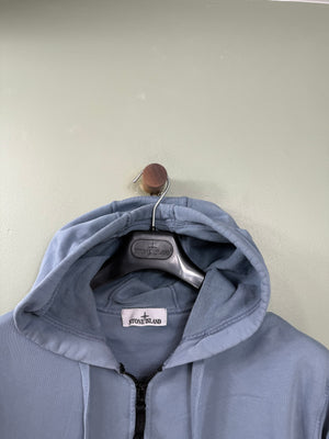 Stone Island Baby Blue Zipped Hoodie