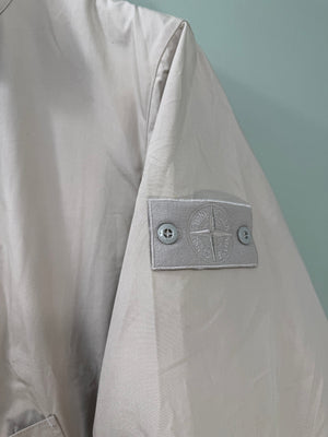 Stone Island Beige Ghost Weatherproof Cotton Canvas Jacket