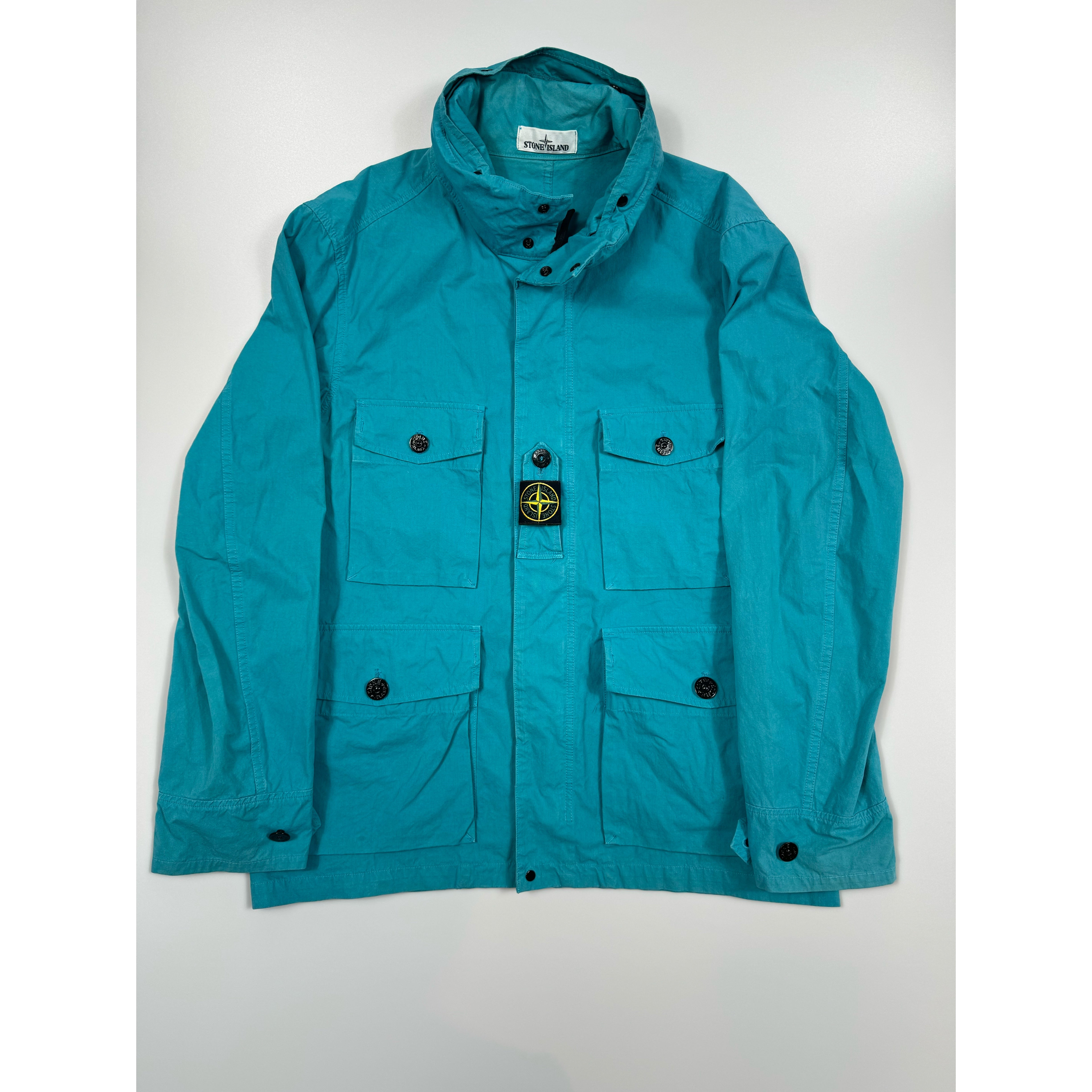 Stone Island Aqua Cotton Cordura Jacket HeatfromTS