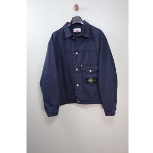 Stone Island x Supreme Navy Bull Denim-TC Jacket