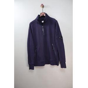 C.P. Company Navy 1/4 Zip Jumper