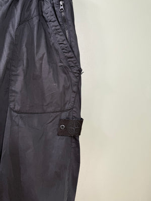 Stone Island Black RE-T Ghost Cargo Bottoms