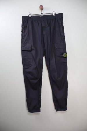Stone Island Black RE-T Cargo Bottoms