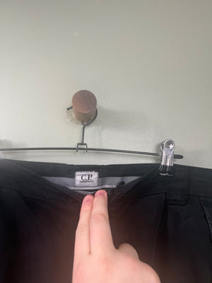 C.P. Company Black Cargo Bottoms