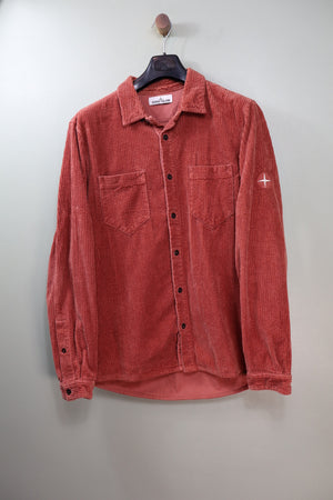Stone Island Burnt Orange Corduroy Overshirt