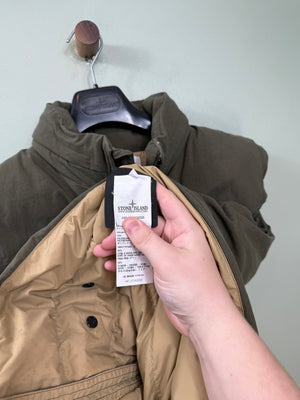 Stone Island Khaki Reps Nylon Down Gilet