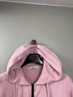 Stone Island Pink Zipped Hoodie