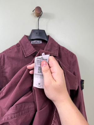 Stone Island Burgundy Overshirt