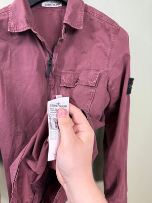 Stone Island Burgundy Overshirt