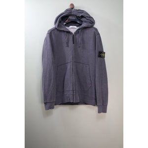 Stone Island Charcoal Grey Zipped Hoodie