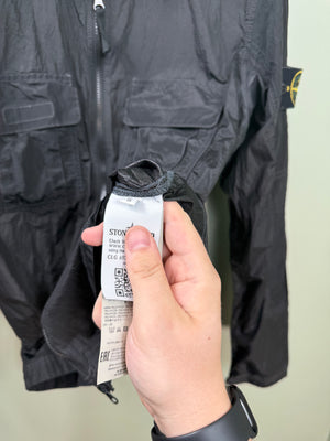 Stone Island Black Nylon Metal Overshirt