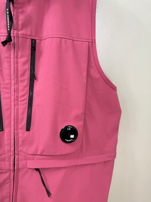 C.P. Company Cherry Soft Shell Gilet