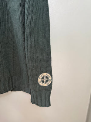 Stone Island Green Vintage Knit Jumper