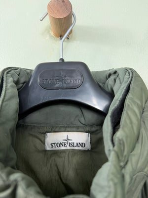Stone Island Green Crinkle Reps Gilet