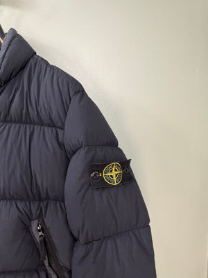 Stone Island Black Organic Feel Tela Down Jacket