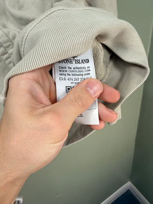 Stone Island Light Grey Zipped Hoodie