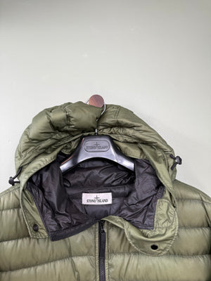 Stone Island Green Bio-Based Ripstop Down Jacket