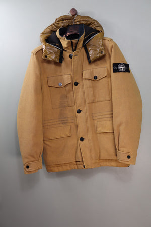 Stone Island Yellow Ice Wool Blend Jacket