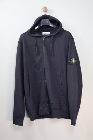 Stone Island Black Zipped Hoodie