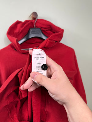 Stone Island Red Hoodie