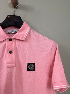 Stone Island Pink Slim Fit Polo