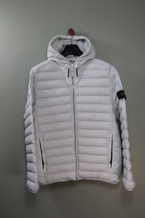 Stone Island Ice Blue Loom Woven Down Jacket