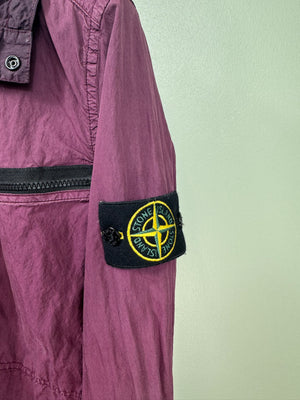 Stone Island Purple Hooded Overshirt