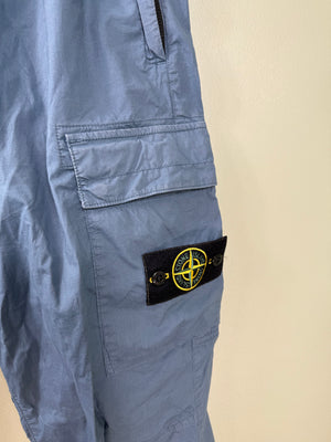 Stone Island Blue RE-T Cargo Bottoms