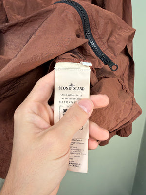 Stone Island Rust Orange Nylon Metal Overshirt