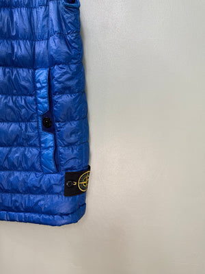 Stone Island Blue Garment Dyed Down Gilet