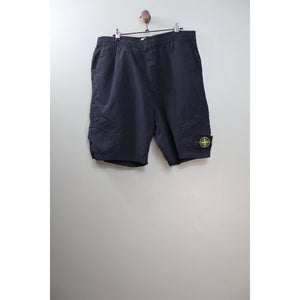 Stone Island Black CO Nylon Metal Cargo Shorts