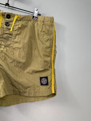 Stone Island Yellow Swim Shorts
