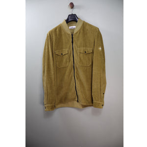 Stone Island Yellow Corduroy Bomber Jacket