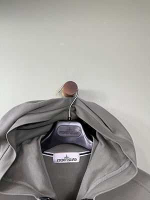 Stone Island Khaki Zipped Hoodie