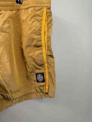 Stone Island Yellow Swim Shorts