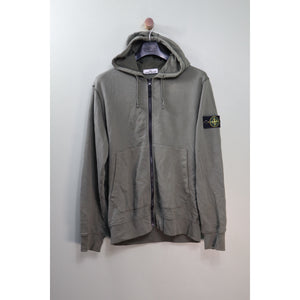 Stone Island Green Zipped Hoodie