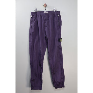 Stone Island Dark Purple Nylon Metal Cargo Bottoms