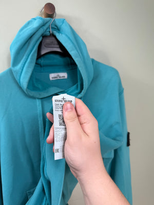 Stone Island Aqua Blue Hoodie
