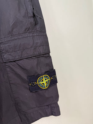Stone Island Black RE Cargo Shorts