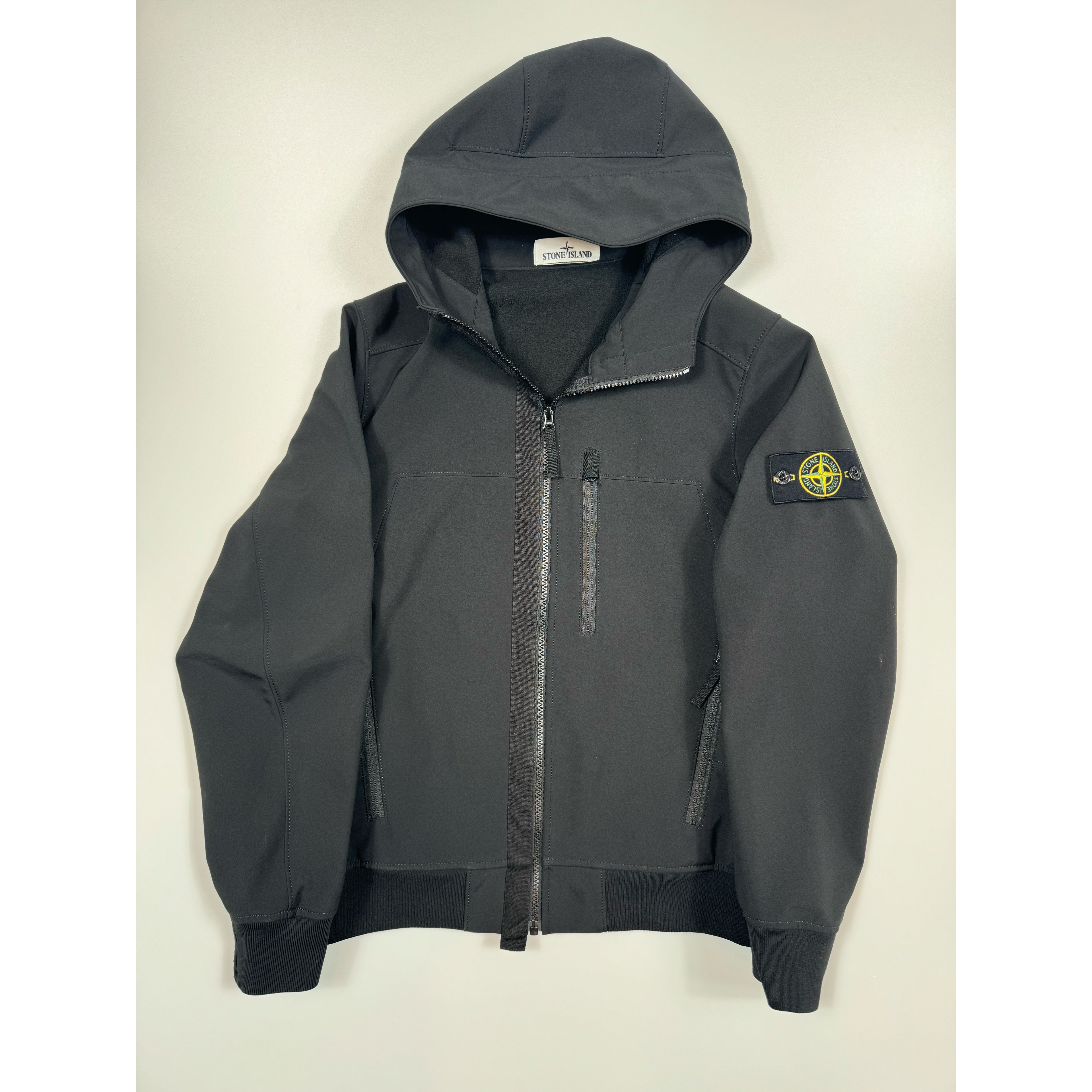 Stone Island Black Soft Shell Jacket HeatfromTS