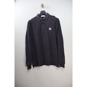 Stone Island Black Regular Fit Polo