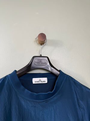 Stone Island Blue Nylon Metal Jumper