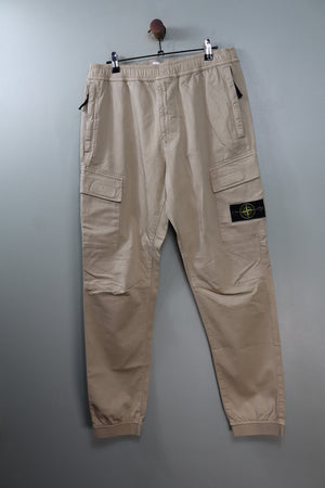 Stone Island Beige RE-T Cargo Bottoms