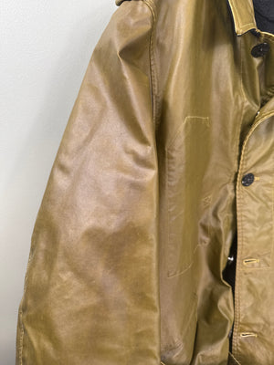 Stone Island Yellow Waxed Ice Parka Jacket