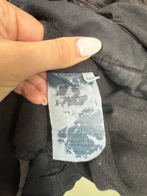 C.P. Company Black Half Leather Mille Jacket