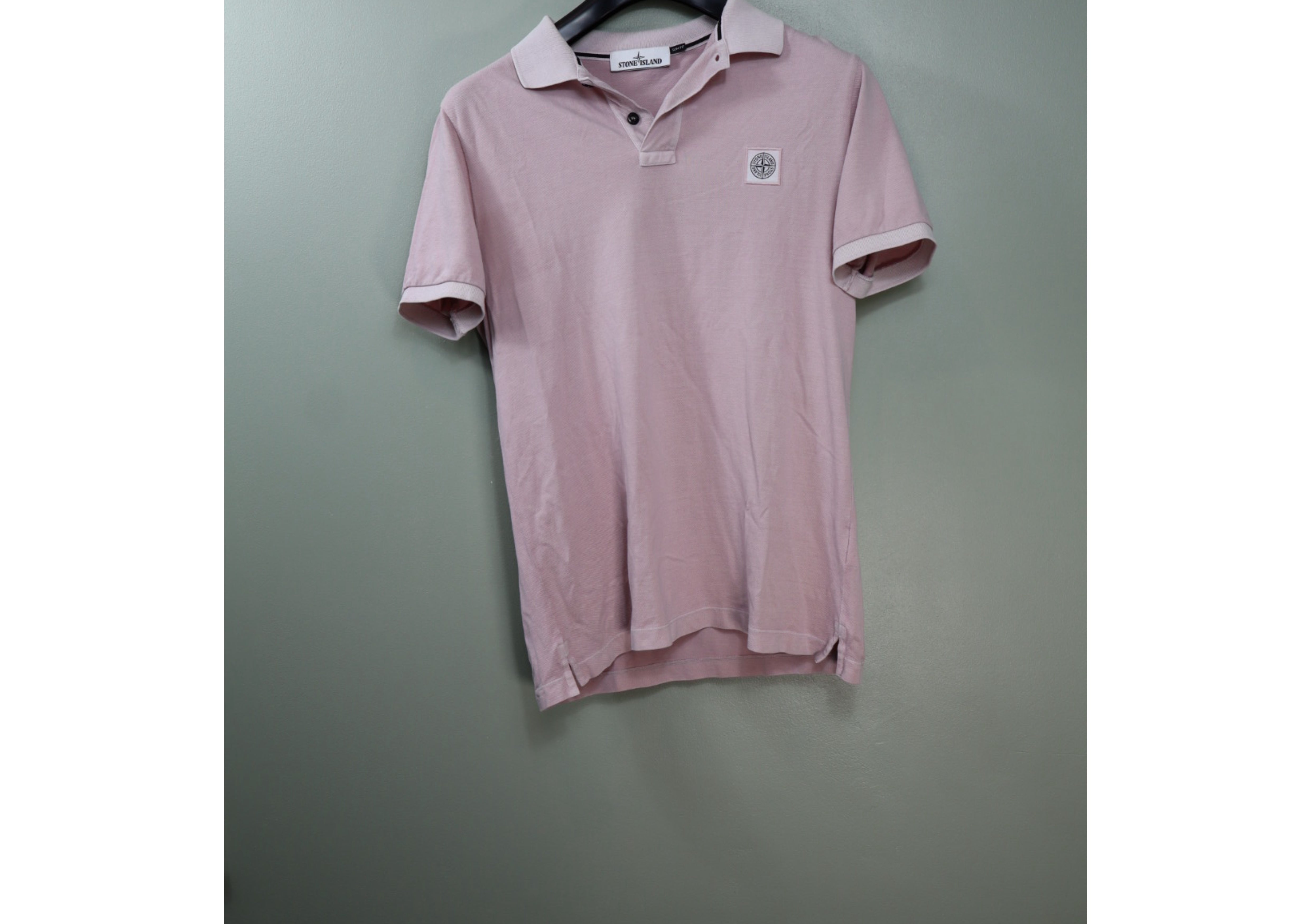 Stone Island Pink Slim Fit Polo HeatfromTS