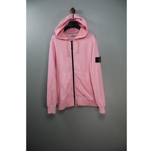 Stone Island Pink Zipped Hoodie