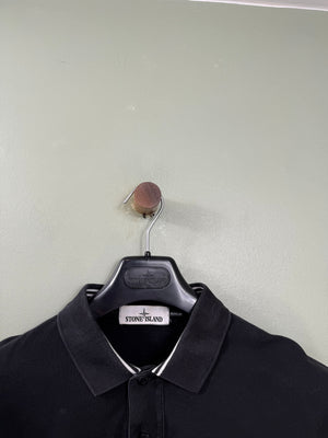 Stone Island Black Regular Fit Polo