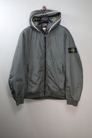 Stone Island Green Crinkle Reps Primaloft Jacket